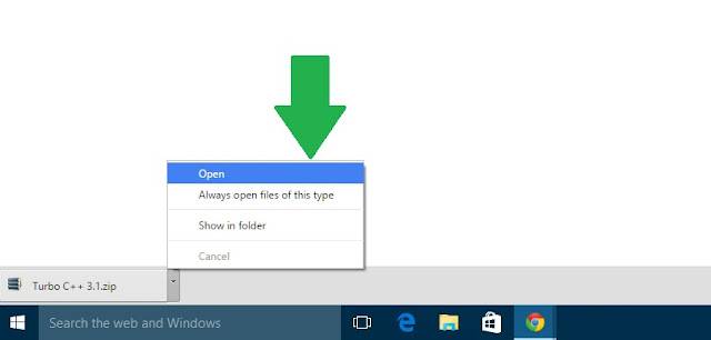 click open