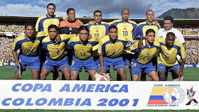 Winners alright! The 2001 Colombian side that won the Copa América on home soil ...