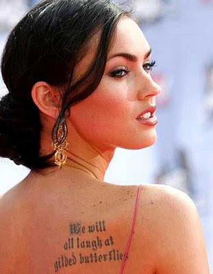 megan fox quote tattoo. tattoo quotes ideas. tattoo