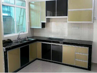 Aluminum Material Kitchen Set Design