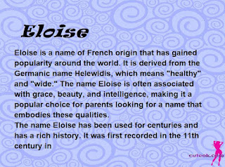 meaning of the name "Eloise"
