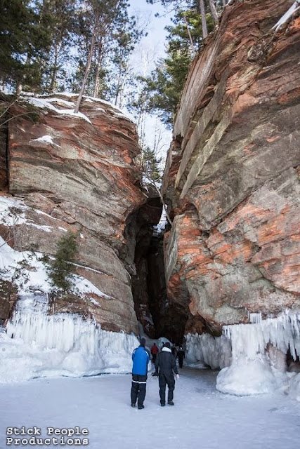 (c) Stick People Productions - Lake Superior Ice Caves