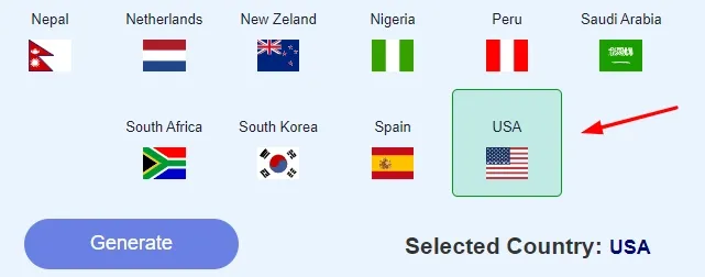 Step 2 - How Can I Generate a US Fake Address Using the Tool