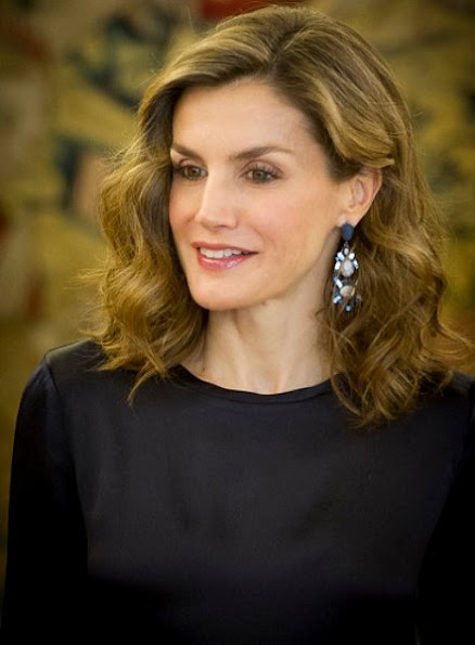 Queen Letizia style Jewels, MANGO Faceted Crystal Earring