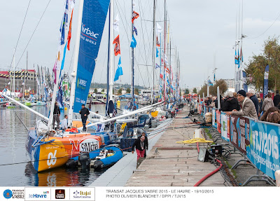 Transat Jacques Vabre, départ au Havre.