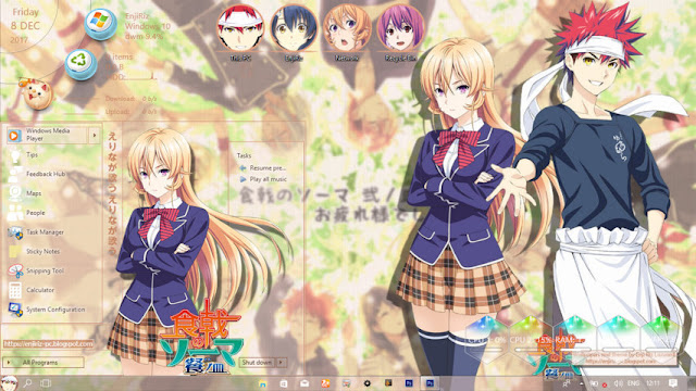 Windows 10 Ver. 1703 Theme Shokugeki no Soma by Enji Riz