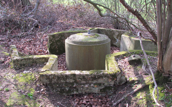 The spigot mortar emplacement E of Brookmans Park