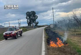 Πυρκαγιά στην Δαλαμανάρα Άργους