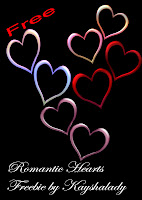 Romantic Hearts freebie PNG Tubes