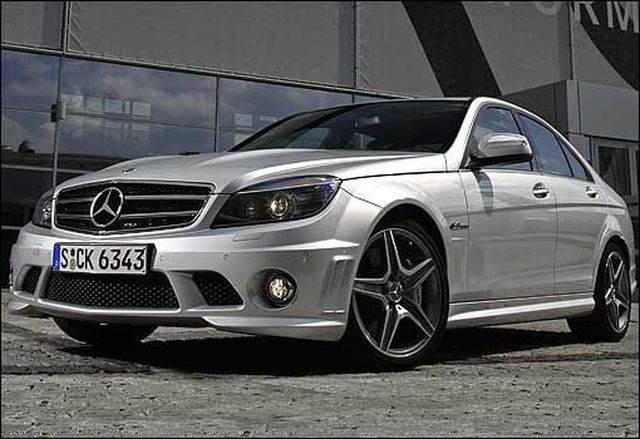 Front View MercedesBenz C63 AMG