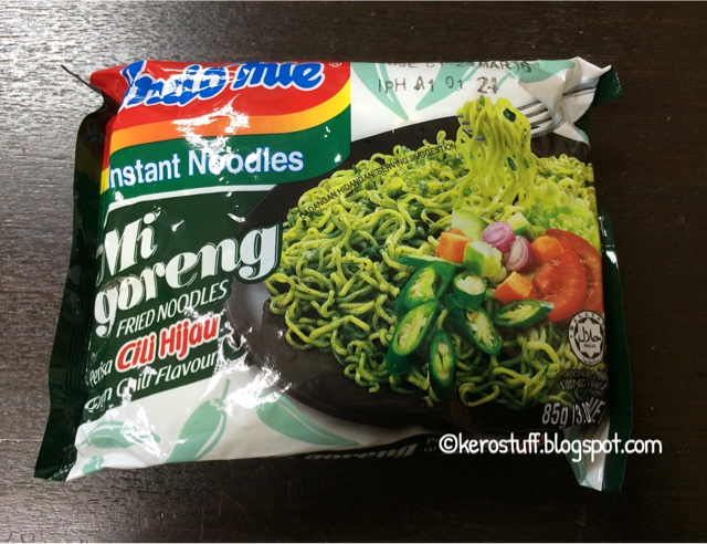 Food and stuff review: Review Indomie Mi goreng green 
