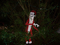 Scary Tim Burton Character from Bright Lights Christmas event in Vancouver's Stanley Park