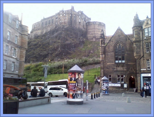 Edinburgh Castle From Grass Market