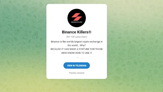 Binance Killers Crypto Telegram Group