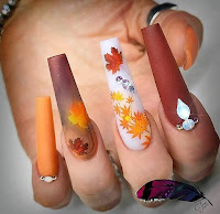 Uñas decoradas para el otoño