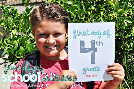 first day of school printable