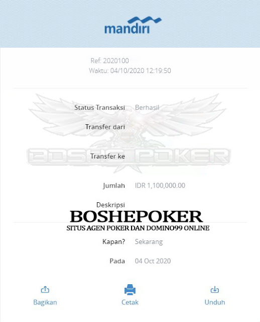 Bukti Kemenangan Member Boshepoker