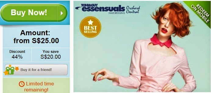 Essensuals Hairdressing Toni&Guy Hairdressing groupon offers, discount