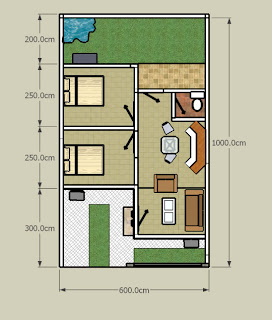 Contoh Gambar Denah Rumah Minimalis [ www.BlogApaAja.com ]