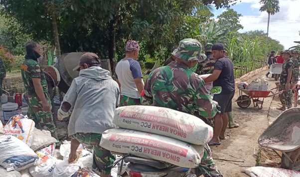 Satgas TMMD Ke-111 Kodim 1207/Pontianak Targetkan Pengerjaan Jalan 40 Meter Per Hari