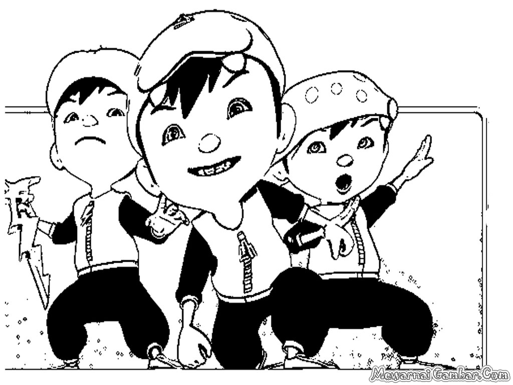 Free coloring pages of boboiboy