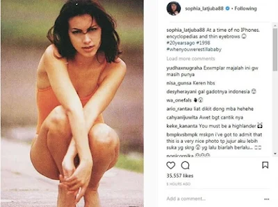 Pamer Potret Diri 20 Tahun Lalu, Sophia Latjuba Bikin Takjub