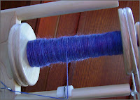 Merino-silk single, first bobbin