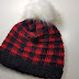 Free Pattern - Plaid slouchy hat - Adult Size