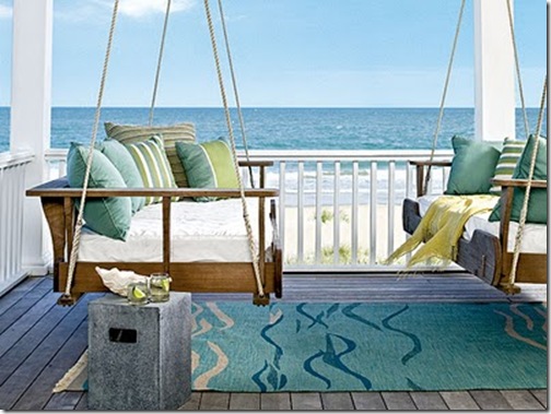 coastal living double porch swing