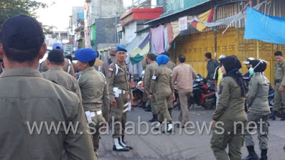 Puluhan Satpol-PP Pinrang Di Kerahkan Persuasif, Harap PKL Tertib