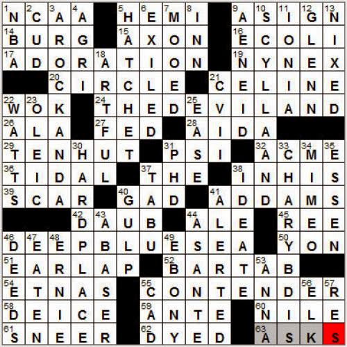 0712 12 New York Times Crossword Answers 12 Jul 12 Thursday