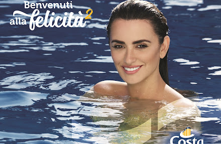 Penélope Cruz é a nova sereia da campanha publicitária da Costa Cruzeiros