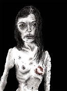 The anorexic zombie girl was a harmless, shambling curiosity in the Museum .