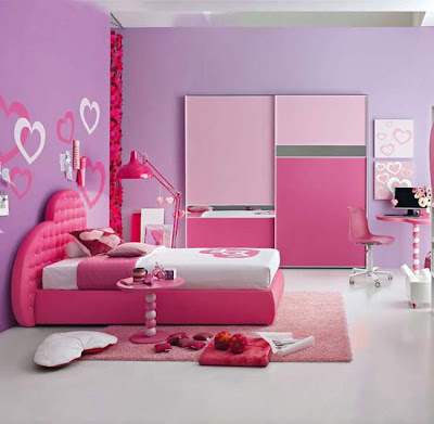 foto de dormitorio juvenil rosa