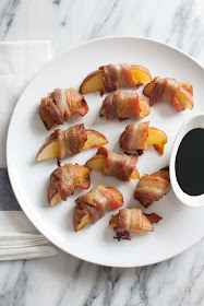 Featured Recipe | Bacon-Wrapped Potato Wedges from A Calculated Whisk #SecretRecipeClub #recipe #appetizer #bacon