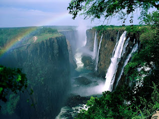 Beautiful and natural wonders of the world pictures and landscape wallpapers Victoria Water Falls