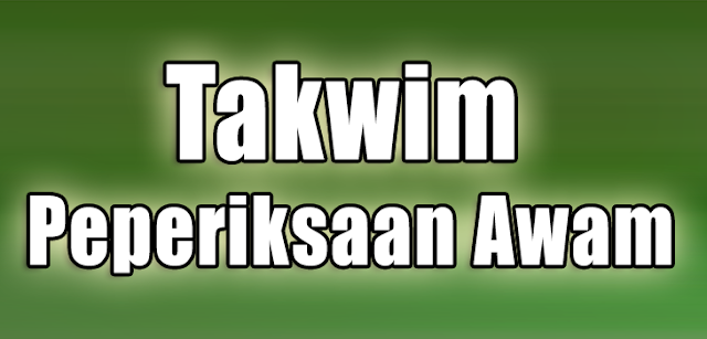 Takwim Peperiksaan Awam