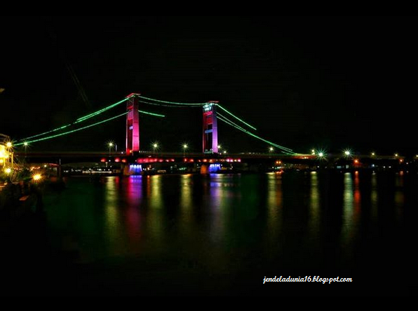 [http://FindWisata.blogspot.com] Jembatan Ampera, Objek Wisata Icon Kota Palembang Sumatera Selatan