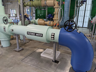 equipment at the Grove St water treatment plant