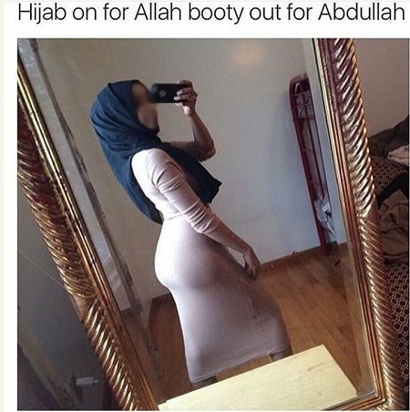 Hot Muslim Girl Slammed for Showing Off Curves in Hijab (Photo)