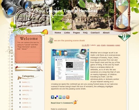 Your Lerisure Time at Honduras