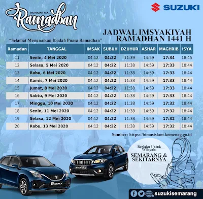 jadwal sahur buka puasa semarang
