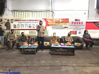 Kapolres Pelabuhan Makassar Edukasi Masyarakat Disiplin Protokol Kesehatan 
