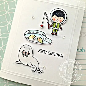 Sunny Studio Stamps: Eskimo Kisses Polar Playmates Interactive Arctic Christmas Card with Franci Vignoli 