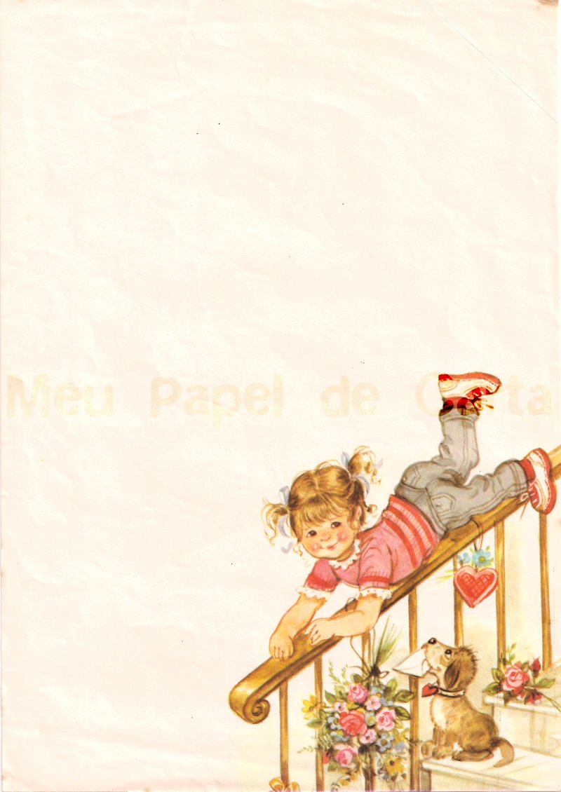 Meu Papel de Carta: 325 - Menina na Escada