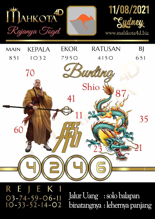 Syair Prediksi Togel Sydney - SDY Rabu, 11 - Agustus - 2021