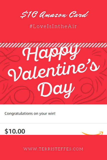 Love is in the Air giveaway with a $10 Amazon Gift Card