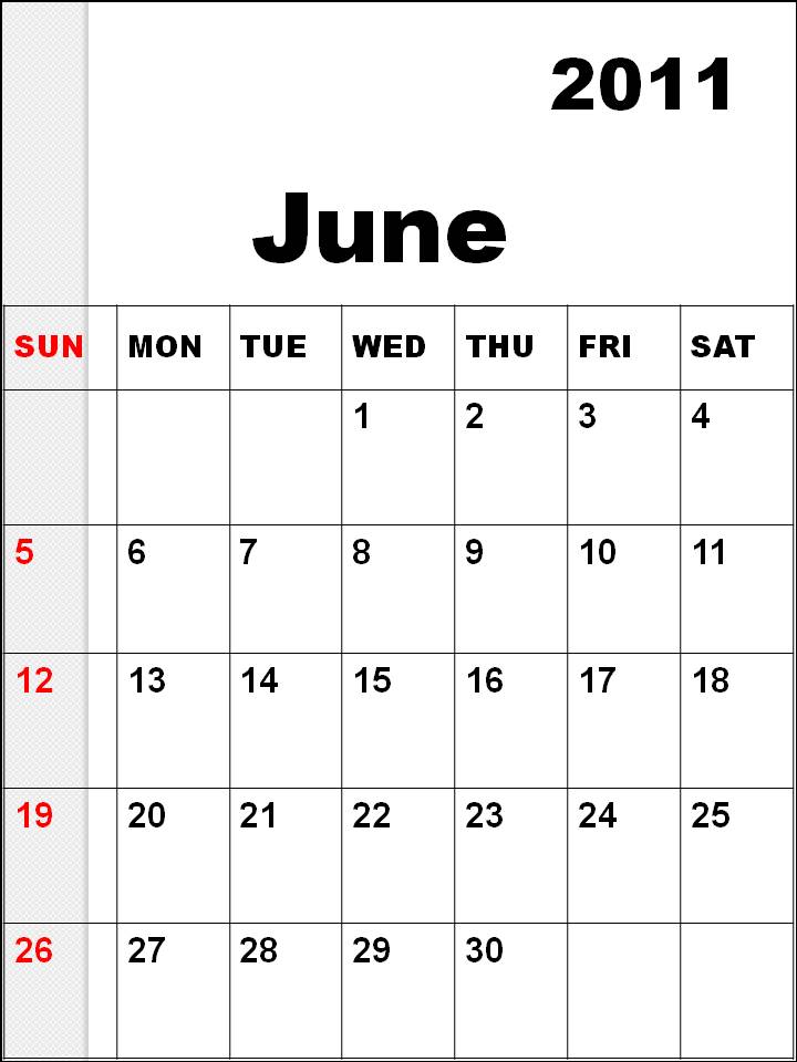 june 2011 calendar blank. lank june 2011 calendar.