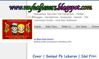 Cara Buat Gambar / Objeck Melayang Di Blog Dengan Tombol Close