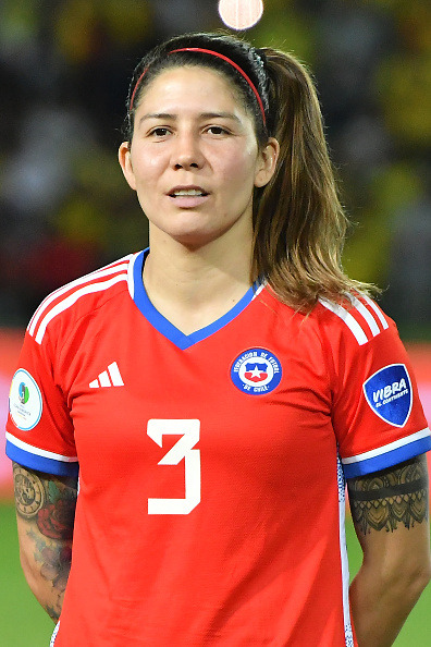 Carla Guerrero en partido ante Colombia, Copa América 2022, 20 de julio